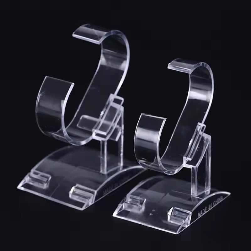Plastic Wrist Watch Display Rack Holder - Clear Jewelry Bracelet Watch ...