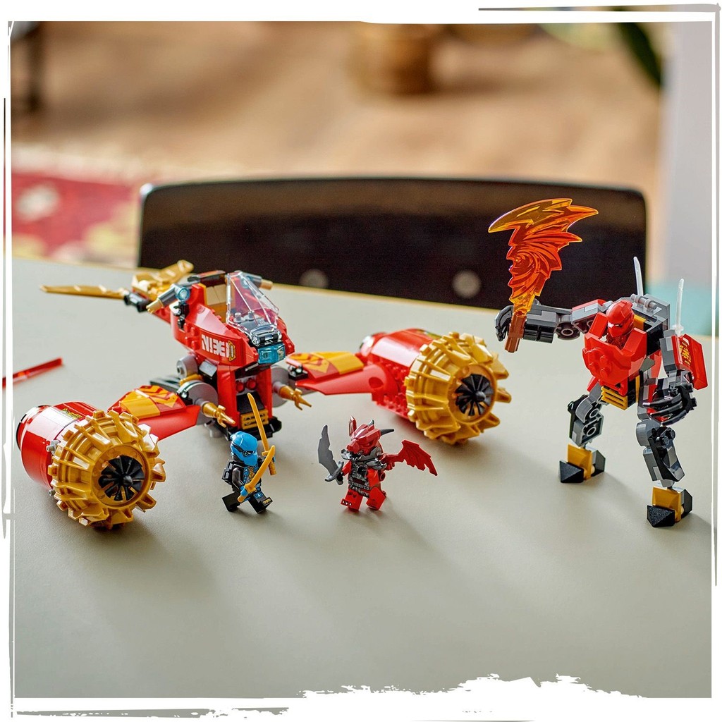 LEGO 71830 Ninjago Kai's Mech Storm Rider Building Toy Set (333 Pieces ...