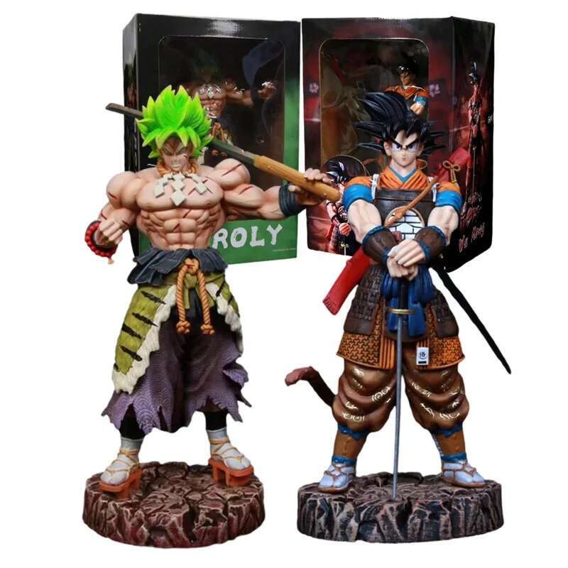 21cm Anime Dragon Ball Z Figure Samurai Son Goku Broly Super Saiyan ...