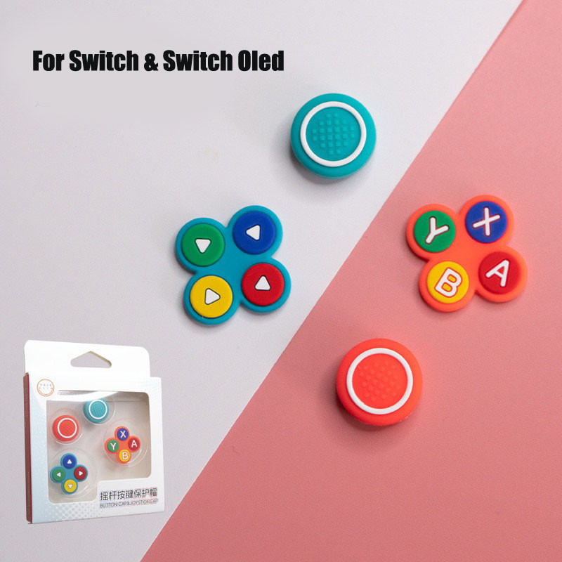 Silicone Soft D-pad Cross Direction Button ABXY Key Sticker Joystick ...