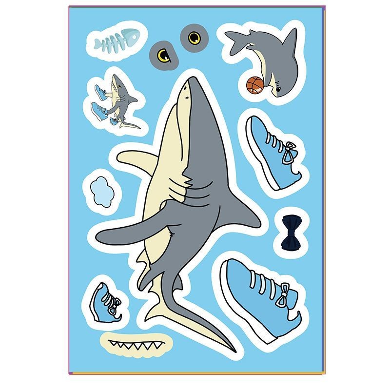 8pcs/set Tung Tung Tung Sahur Stickers Toys DIY Stickers for Kids ...