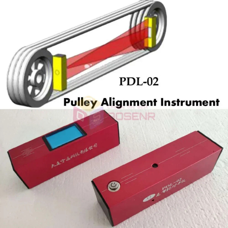 PDL-02 Pulley Laser Alignment Instrument Belt Pulley Sprocket Centering ...