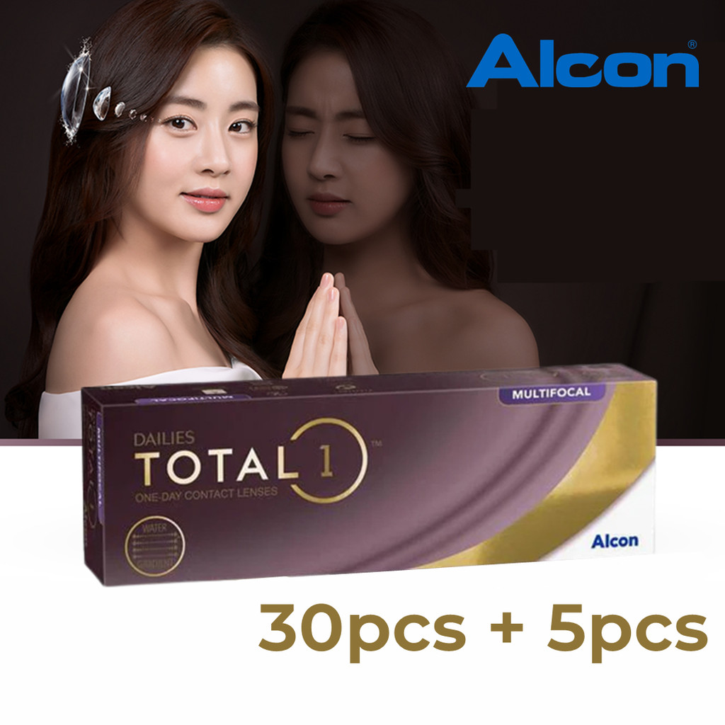 (30 PCS + 5 PCS) Alcon Dailies Total 1 Multifocal Lens Daily Disposable ...