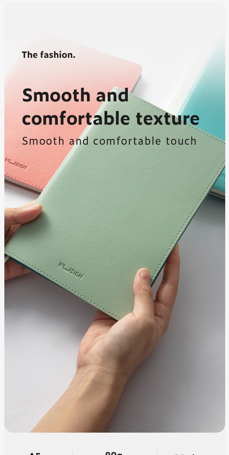 Nusign Thicken Leather Notebook A5 192 Page Hand Book Notepad Business ...