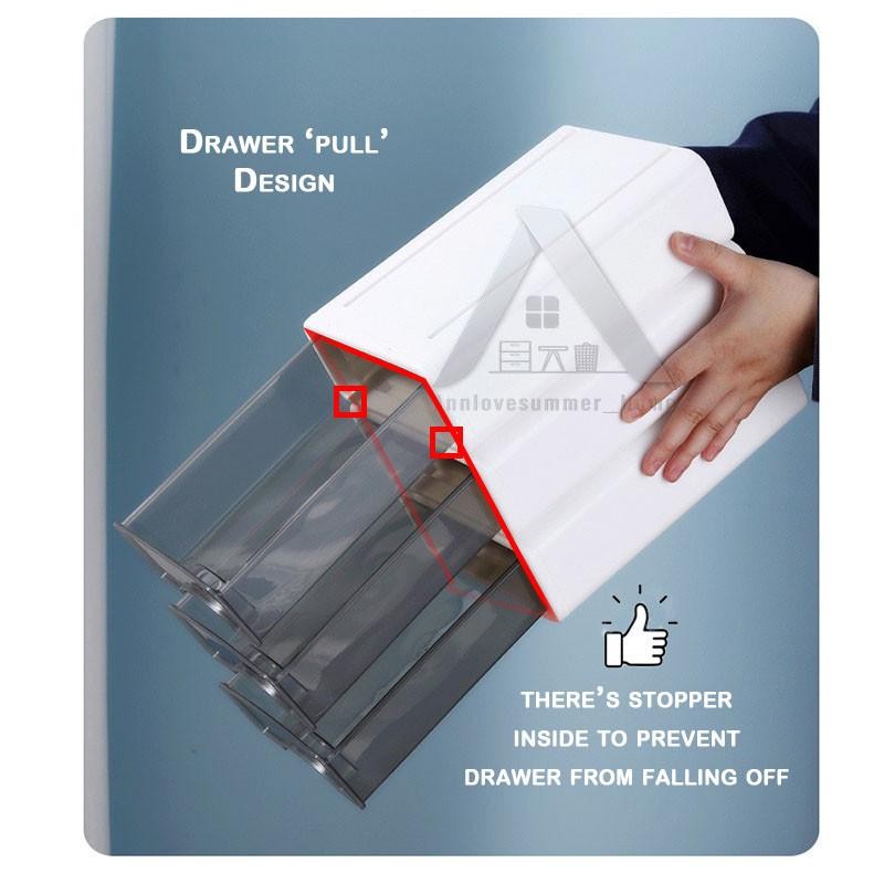 【𝗔𝗦𝗛】Muji Stackable Desk Organizer【A5 Size】Table Desktop Drawer Storage ...