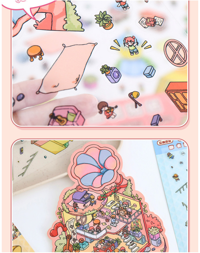 ENWEI 3 Pcs [Decompression cartoon 3D stereoscopic cabin] Cute ...