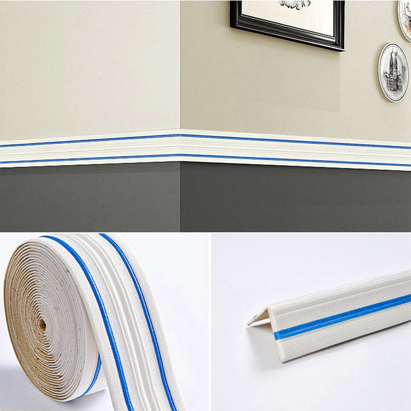 230cmX14cm Concave-convex Corner Top Angle Line Foam Wall Edge Strip ...