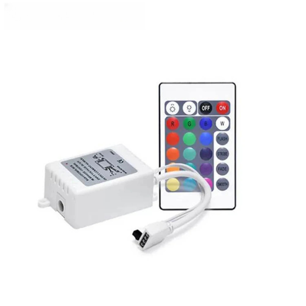 DC12V 24Key Led RGB Control Box IR RF Remote Infrared Wireless ...