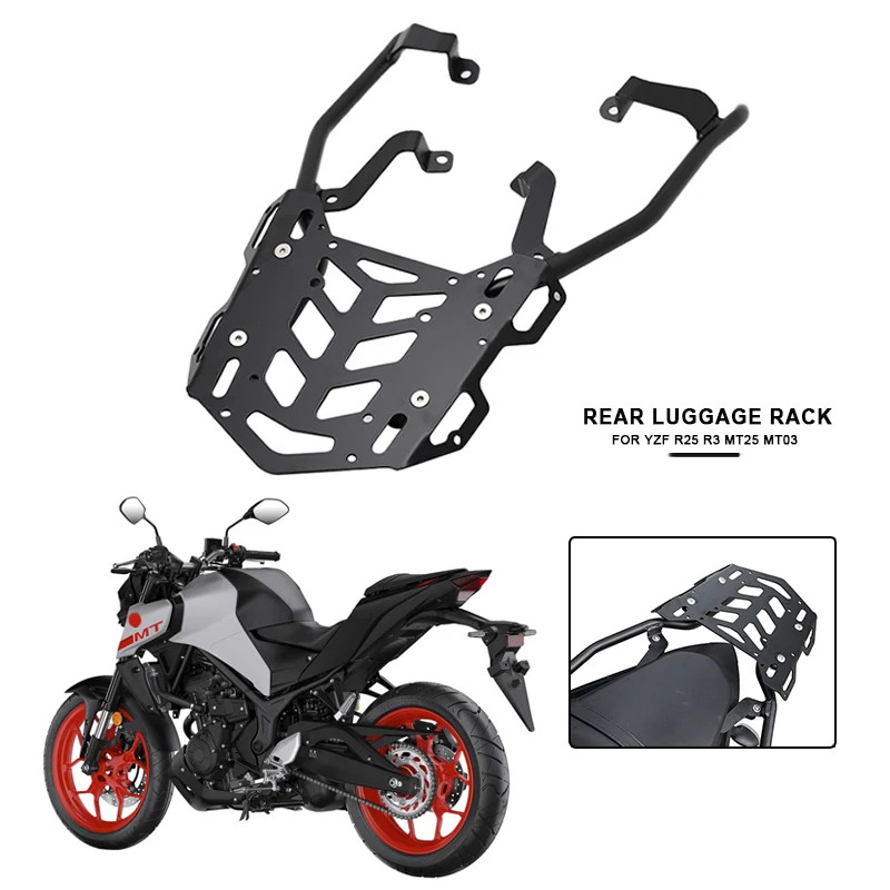 For YAMAHA MT25 MT03 Motorcycle Rear Luggage Rack Top Case Rear Rack ...