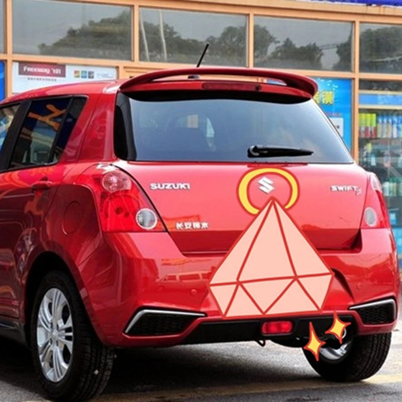 For swift Spoiler High Quality ABS Material Car Rear Wing swift Primer ...