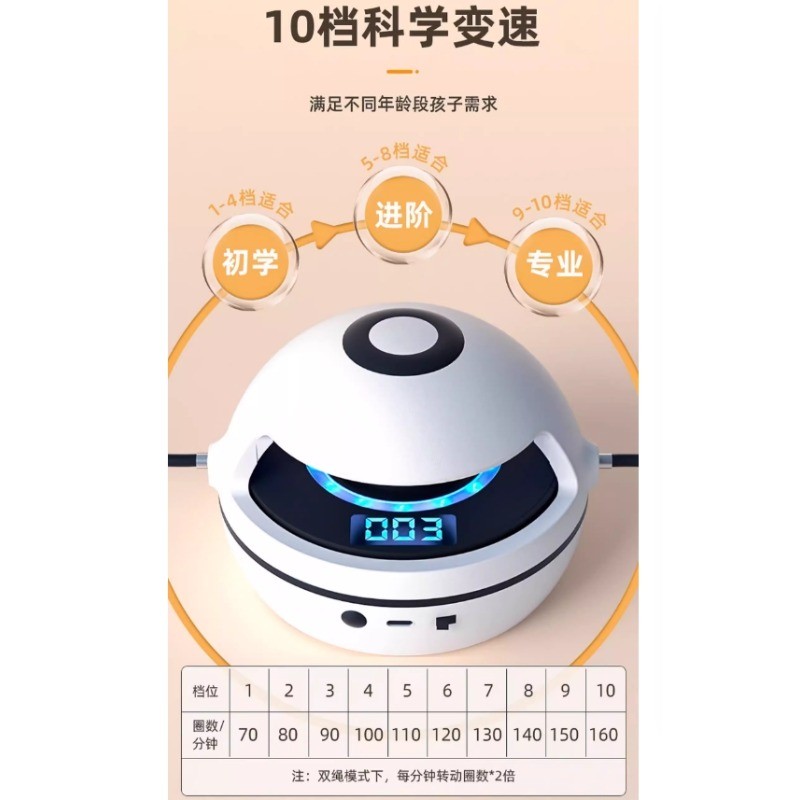 Automatic Rope Skipping Machine, Adjustable Gear Single and Double Rope ...