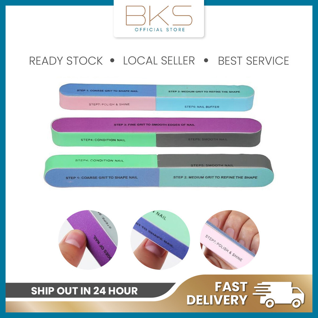 7-Sided Nail Buffer Block Professional Manicure & Pedicure Tool ...