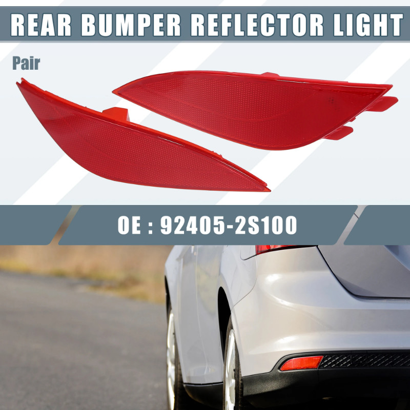 Achterbumper Reflector Voor Hyundai Voor IX35 2010-2015 Remlicht Reflector 92405-2Z300 Achterbumper Remlicht Rem Mistachterlicht Accessoires Achterbumper Mistlamp(Left and Right