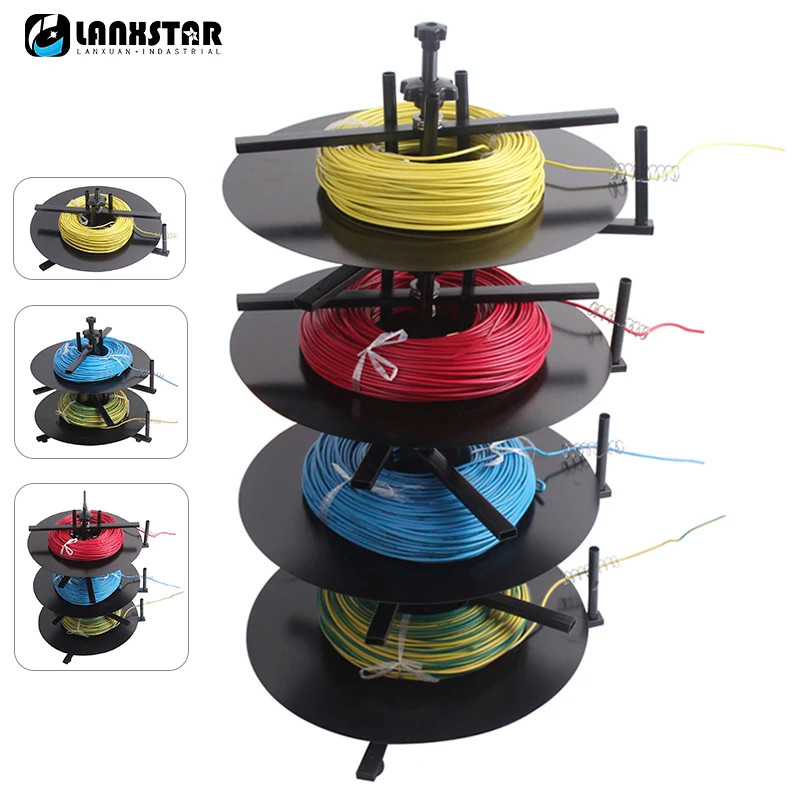 1/2/3/4 Layers Rotary Wires Feeder Tools Cable Rotating Disc Cable Coil ...