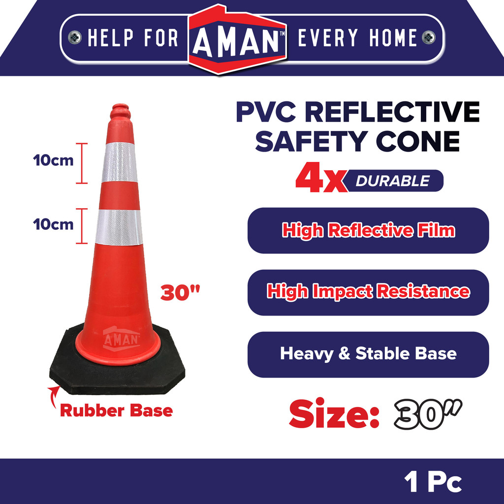 PVC Reflective Signal Warning Safety Cone Reflective Line Traffic Cone ...