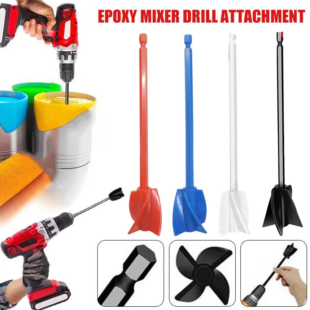 Waysle Epoxy Mixer Paint Drill Attachment Paddle Consistency Liquids 