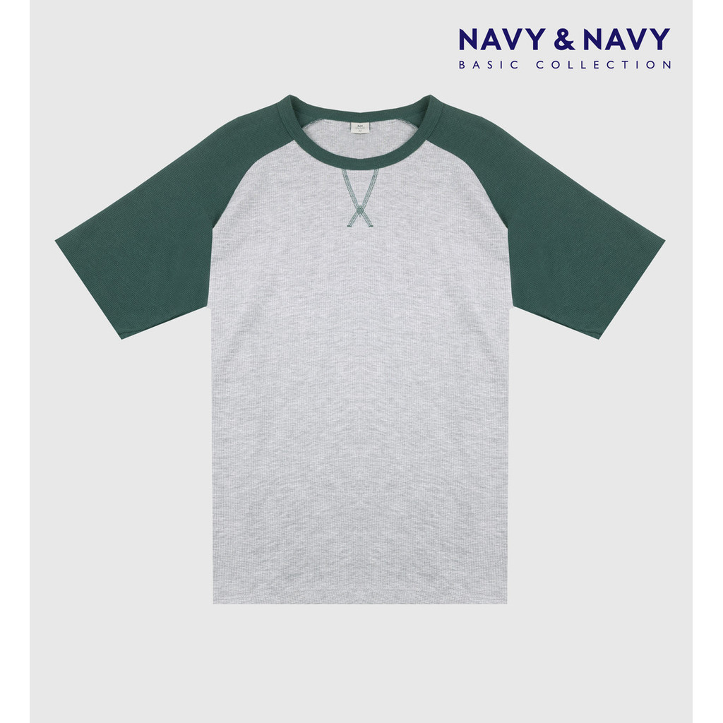 BRUNETTE THE LABEL - Waffle Raglan Top | Navy main image 0