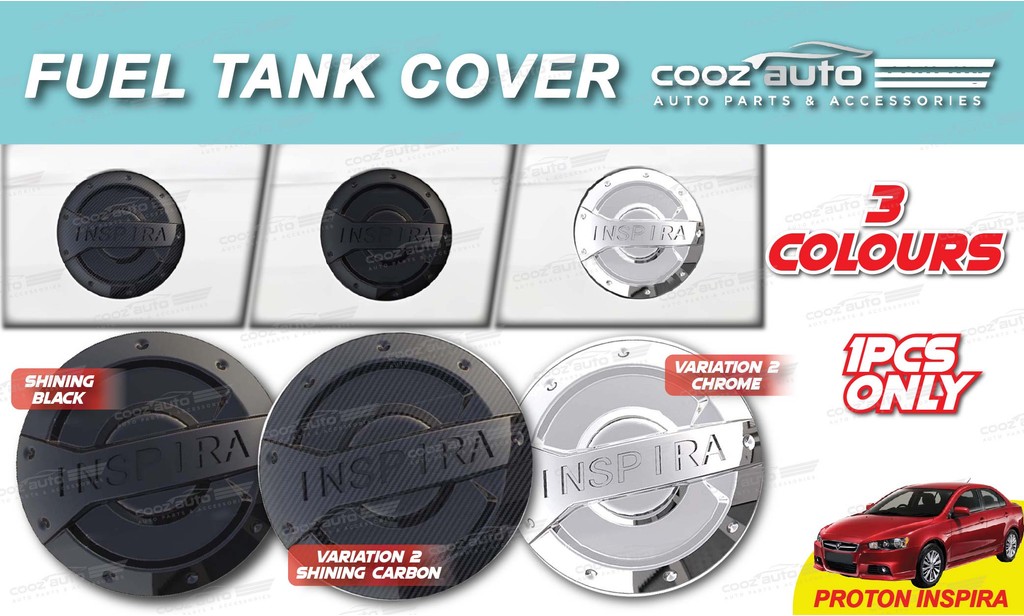 Proton Inspira Fuel Tank Cover Protector Fuel Cap Trim Chrome Carbon ...