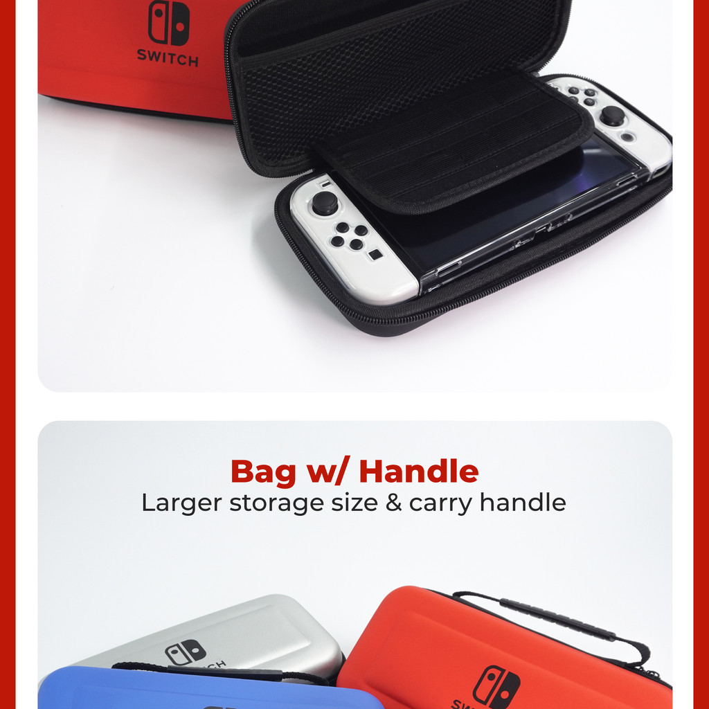 Nintendo Switch OLED Pouch Travel Bag Switch V2 Protective Case Cover ...