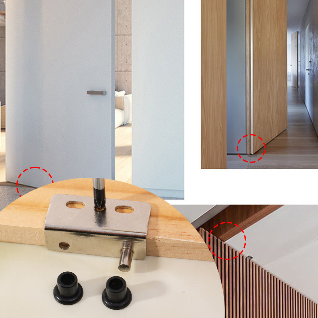 Portable DIY Cabinet Door Hinge - Durable Iron Corner Code Upper Lower ...