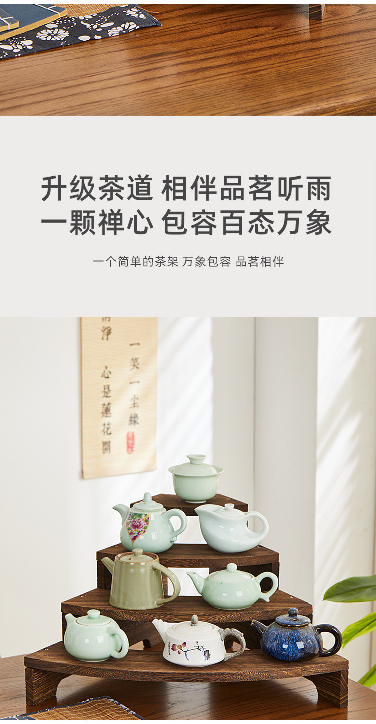 Solid Wood Ladder Hand-Made Jewelry Display Rack Desktop Tea Rack ...
