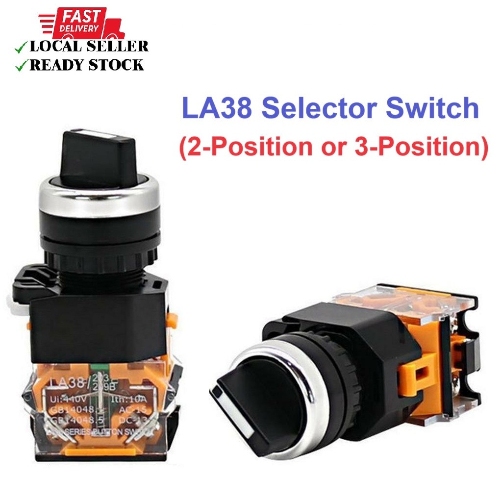 LA38 Selector Switch - 2-Position (On-Off) / 3-Position (On-Off-On ...