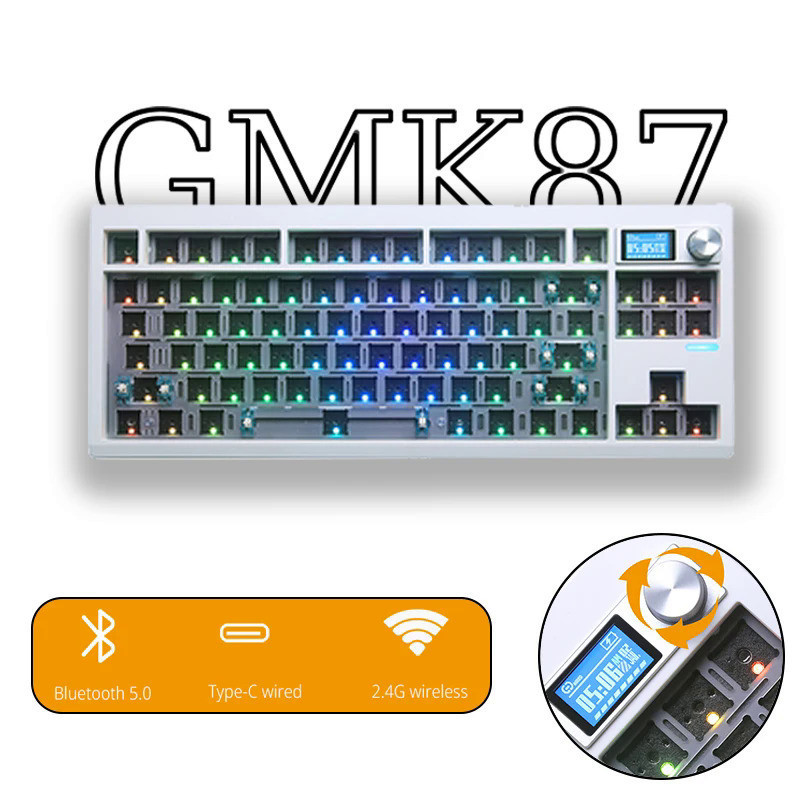 Zuoya Gmk87 mechanical keyboard kit hot swappable gaming keyboard with ...