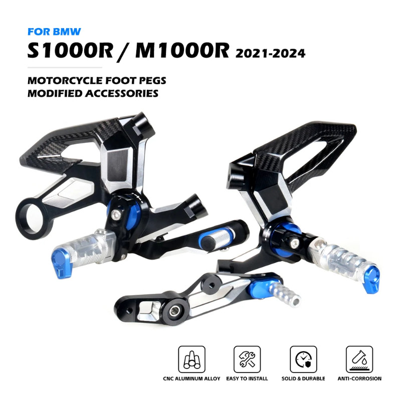 High-quality Motorcycle Adjustable Rear Set Foot Pegs Pedal Footrest ...