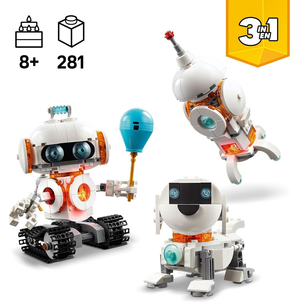 LEGO 31164 LEGO Creator Space Robot Building Toy Set (281 Pieces ...