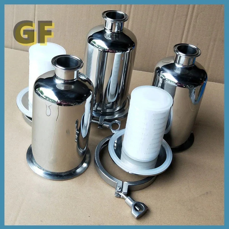 Sterile respirator SS304 Sanitary Pipe Filter Ferrule OD 50.5mm Air ...