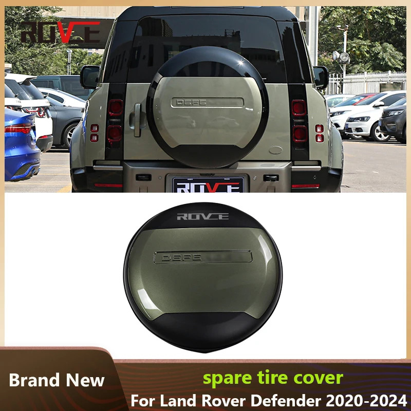ROVCE Car Rear Spare Tire Cover For Land Rover Defender 90 110 130 2020 ...