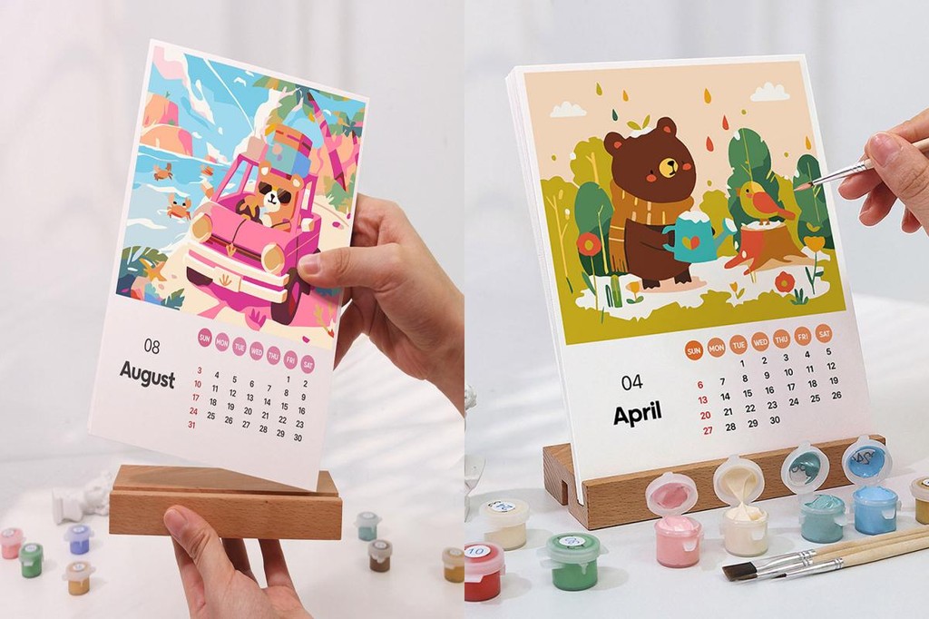 2026 Landscape Wall Calendar With 8x10 Art Prints - 6 Double Sided Pages - Amie Lynn Murray - Paintings, Prints, And Creative Classes - View #3
