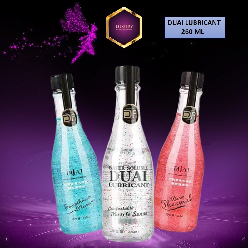 DUAI 260ml Water-Based Lubricant Gel | Intimate Massage Oil | Pelincir  Peribadi Mesra Kulit Lelaki & Wanita