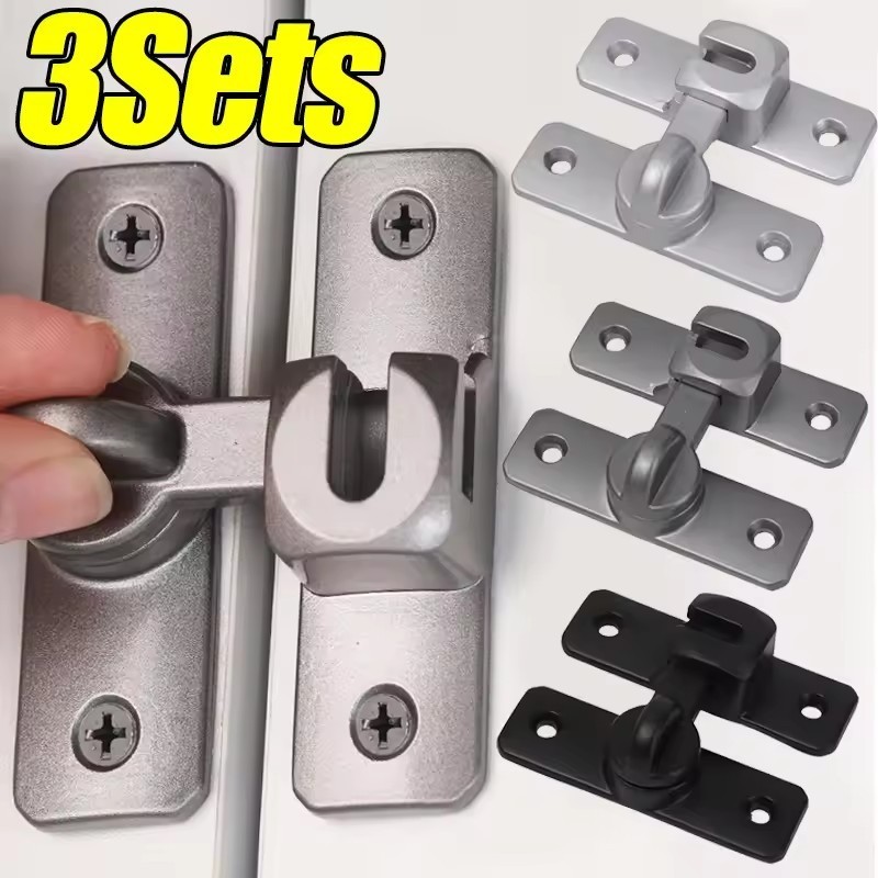Aluminum Alloy Sliding Door Locks - 90°-180° Door Hook Latch - Window ...