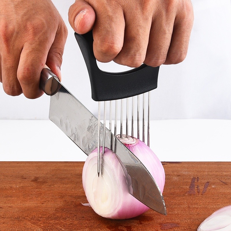 in stock Onion Insert Stainless Steel Onion Needle Onion Fork Kitchen ...