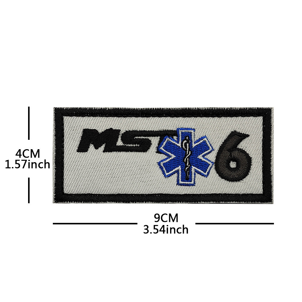 Funny Warning Embroidery Patch MST Medic Rescue 6 Instructor Toxic ...