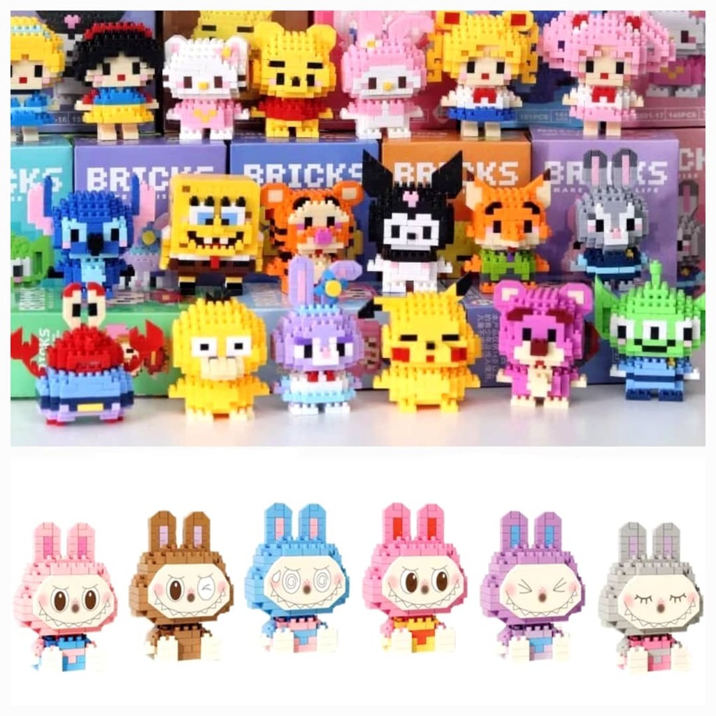 Toy Mini Building Block Cartoon DIY Sanrio Kuromi Melody Cinnamoroll ...