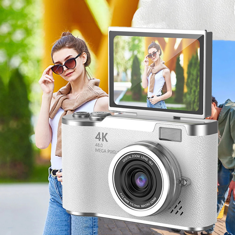 Digital Camera 4K 48MP Photography Camera Rechargeable Cameras 2.4 inch ...