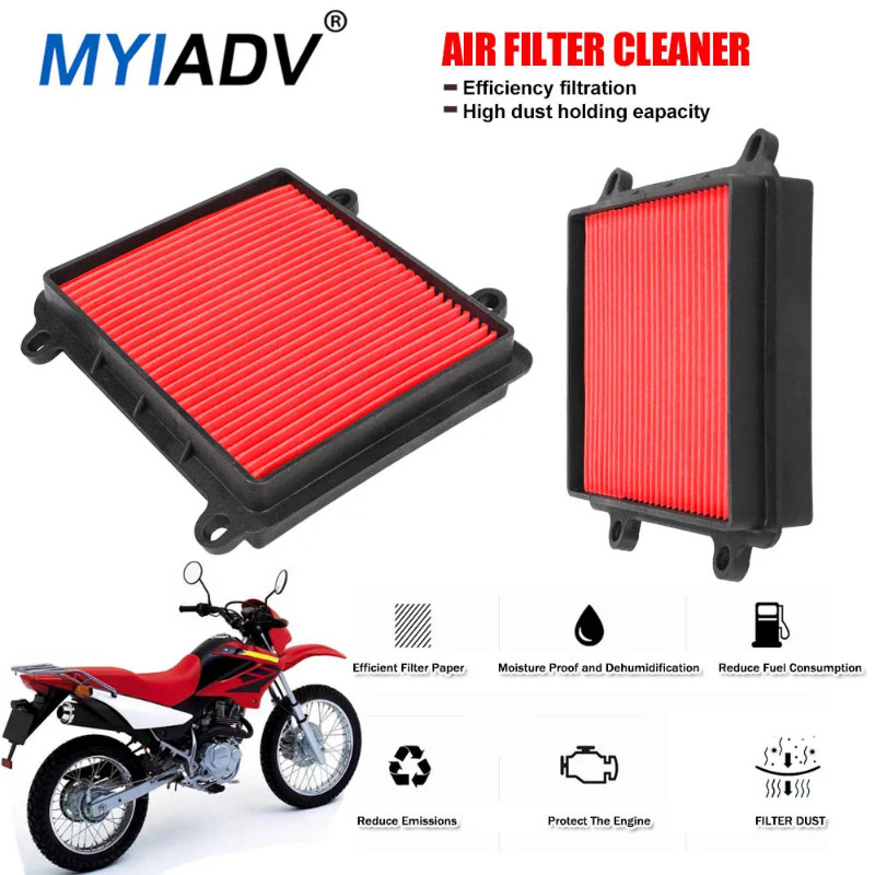 Motorcycle Air Filter Element Intake Cleaner For Honda XR125L XR125LEKC ...