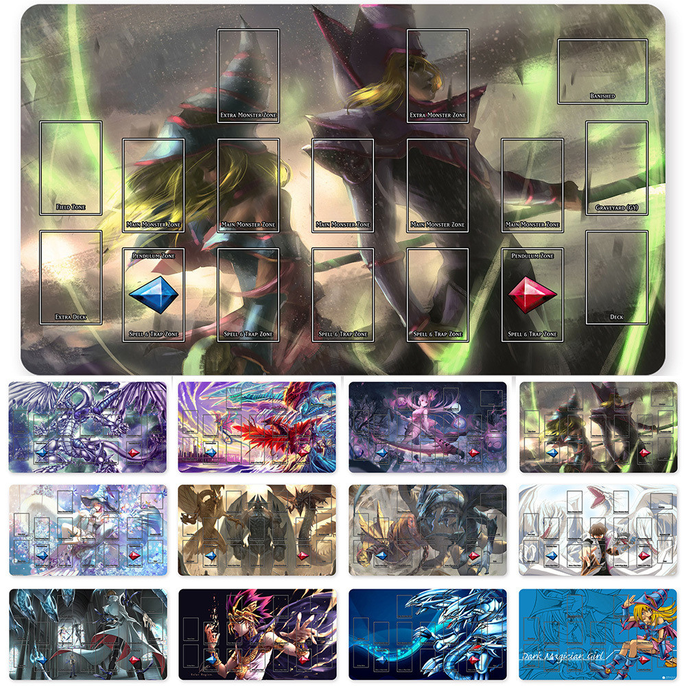 Dark Magician Girl Yu-Gi-Oh! Playmat | Anime TCG Mat + Bag, 23.6x13.8 Inches, Promo