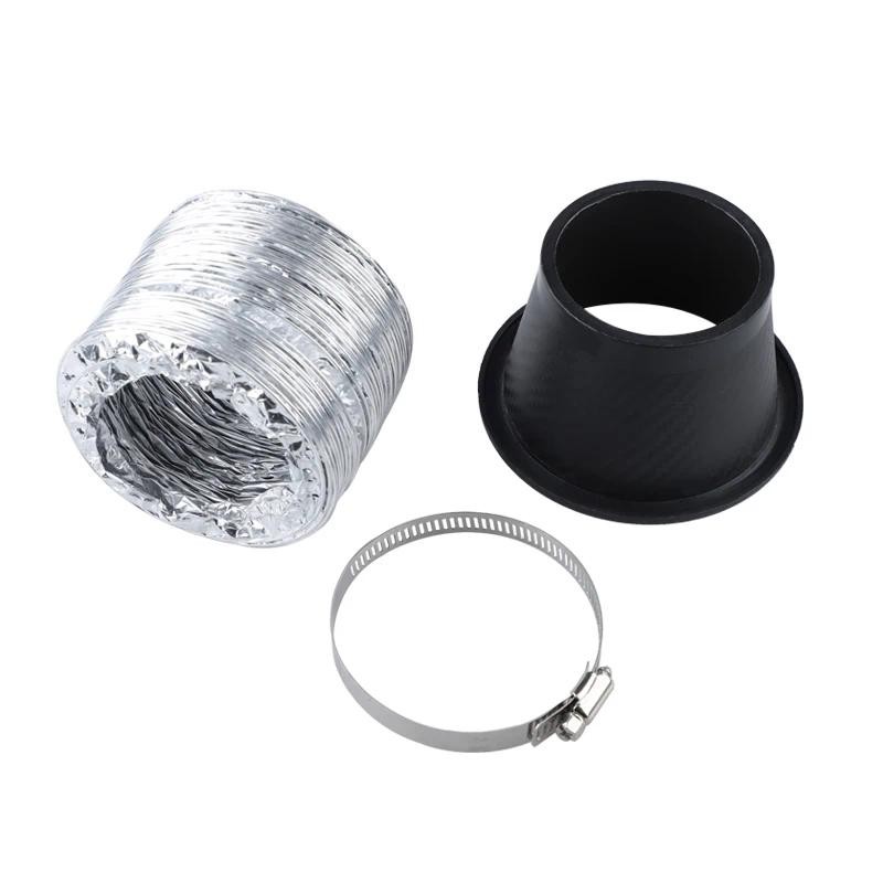 Air Intake Vent Car Front Bumper Grille Inlet Pipe Kit Injection System ...