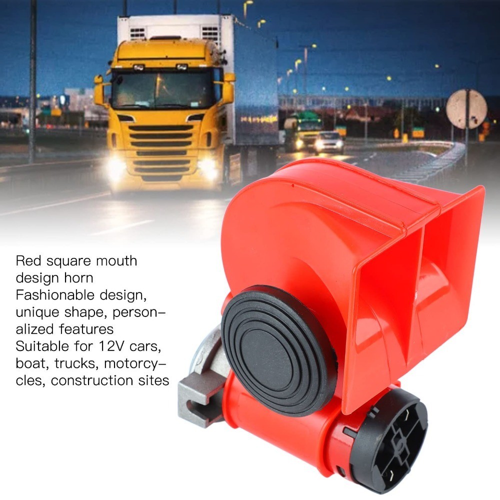 Super Loud 12V Train Horn Kit – 120dB Snail Horn With Compressor, Relay, And Wiring For Trucks, SUVs, Motorcycles (Universal)