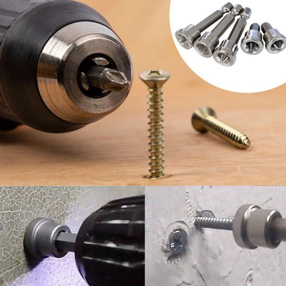5PCS Magnetic Positioning Screwdriver Bits Head 25/50mm Positioning Bit ...