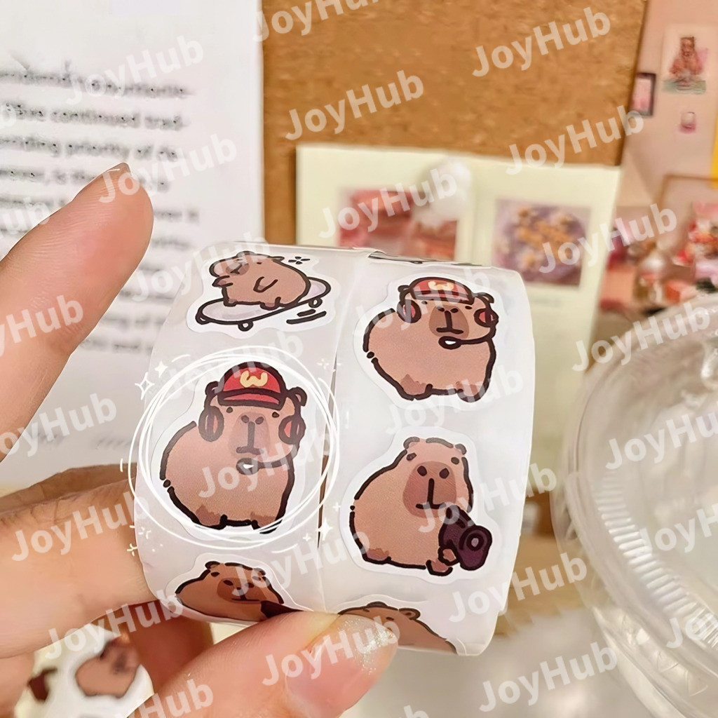 500pcs/Roll Chiikawa Loppy Capybara Kuromi Chiikawa Sealing Sticker ...