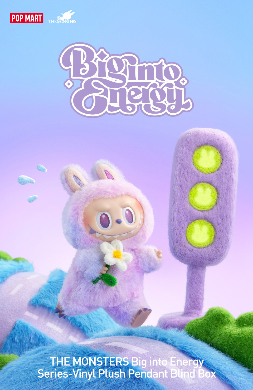 100%正品】POPMART LABUBU V3 THE MONSTERS Big into Energy Series