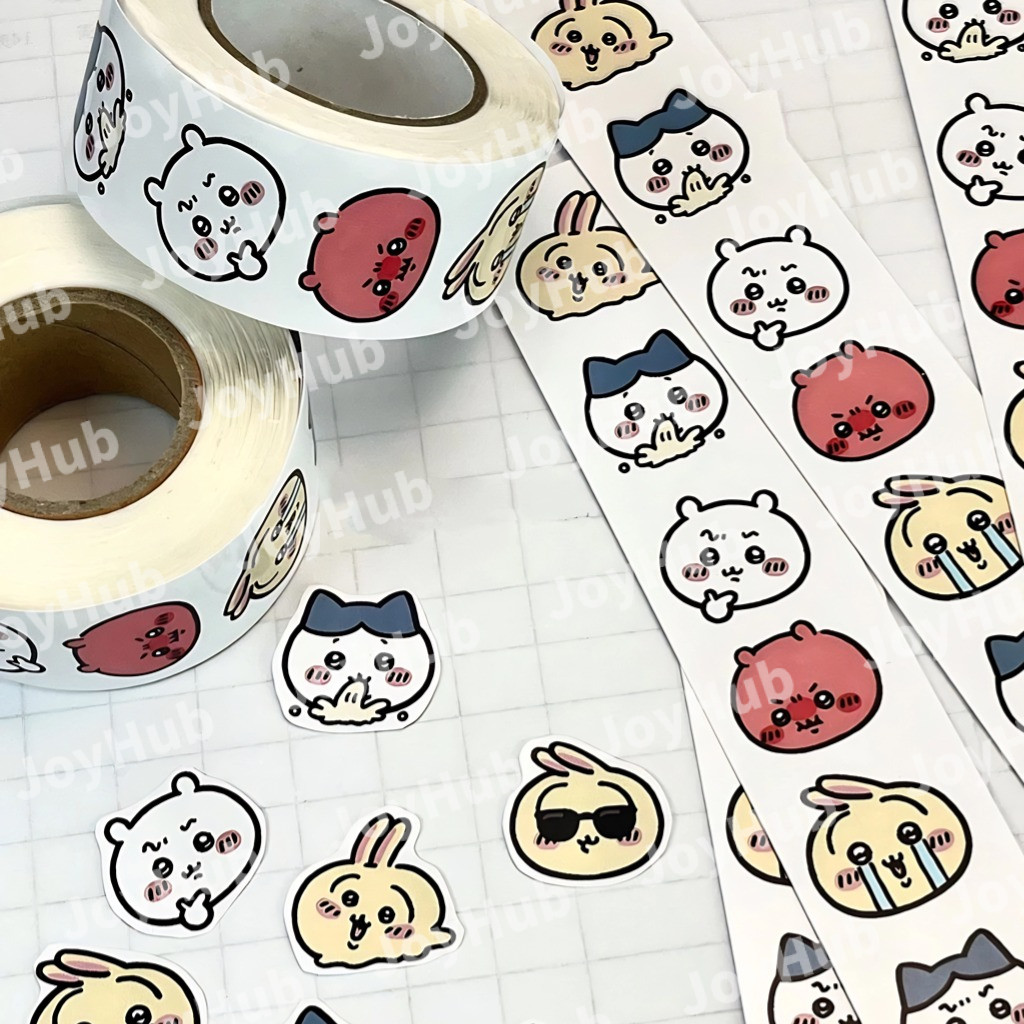 500pcs/Roll Chiikawa Loppy Capybara Kuromi Chiikawa Sealing Sticker ...