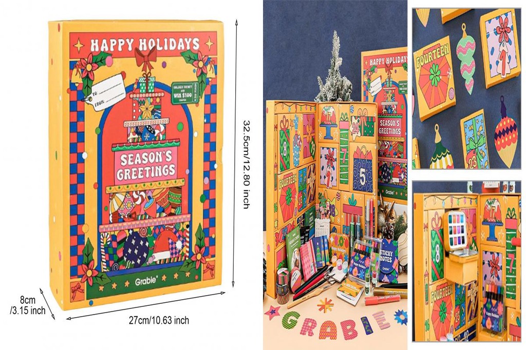 Holiday Advent Calendar Art Supplies Advent Calendar for Ages Christmas