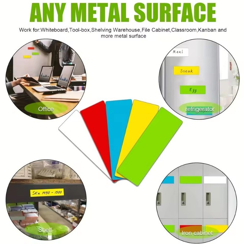 20/5PCS Magnet Label Stickers - Reusable Home Fridge Sticker - Dry ...