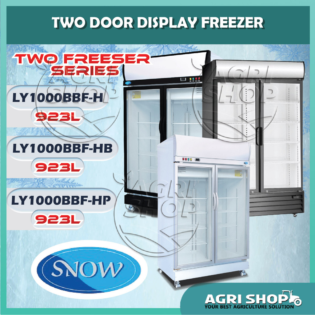 Agrishop SNOW Two Door Display Freezer(Self-Evaporating Drainage and ...