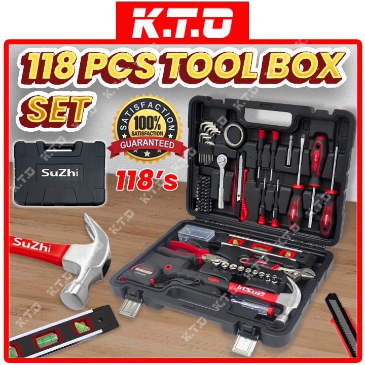 37 / 118 / 120pcs Multifuntional Tools Set Household Kits Hardware DIY ...